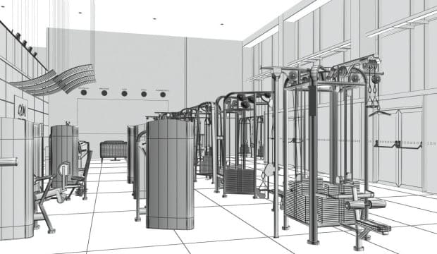 Gimnasios en 3D